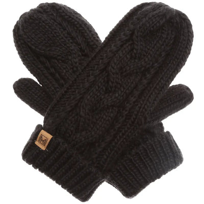 Winter Mittens Cable Knit Gloves